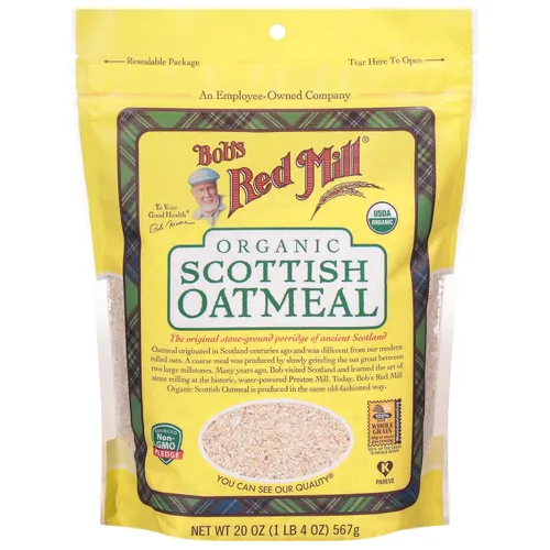 Vista 3 de Bob's Red Mill Harina de avena escocesa orgánica, 20oz (paquete de 4)