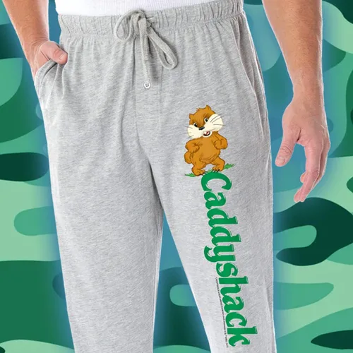 Vista 3 de INTIMO Caddyshack Men's Dancing Gopher Character Loungewear Sleep Bottoms Pajama Pants