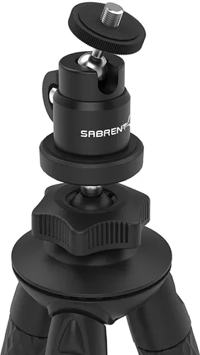 Vista 2 de SABRENT Paquete universal flexible con cabezal de bola para montaje de trípode estándar (TP-FLTP-TBHD)