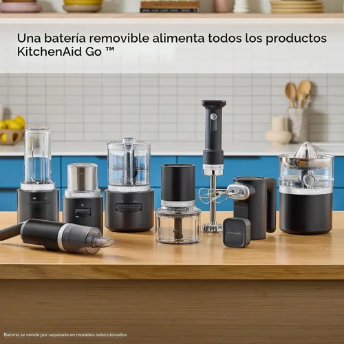 Vista 6 de Exprimidor de cítricos inalámbrico KitchenAid Go - la batería se vende por separado, KCJR160, Negro mate
