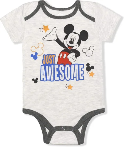 Vista 6 de DISNEY Mickey Mouse - Paquete de 5 mamelucos para recién nacidos y bebés