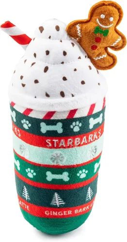 Vista 22 de Haute Diggity Dog Barkbells Pawtein Bar - Juguete de peluche para perros pequeños, medianos y grandes, juguetes interactivos divertidos