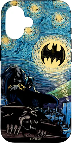 Vista 32 de DC Comics Batman Starry Night Style Painting Case para iPhone 17
