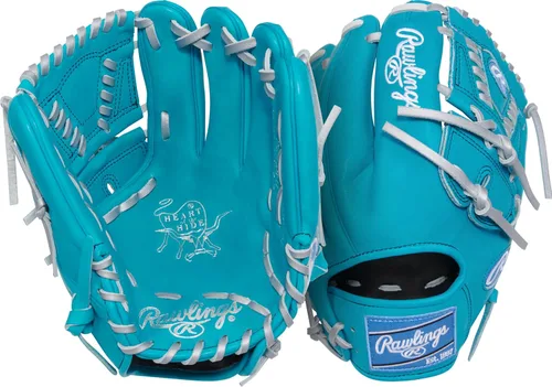 Vista 15 de Guantes de béisbol Heart of the Hide 2026 Top Grade US Steerhide Negro/Menta Pro H Web