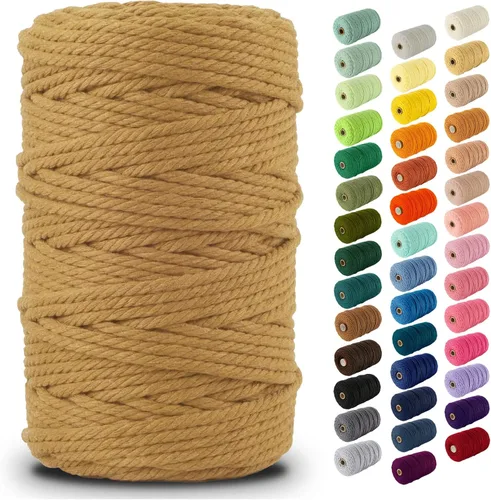 Vista 26 de Nook Theory Hilo de macramé de 3mm 109 yardas - Cuerda de macramé suave de 4mm, 5mm perfecta para nudos - Suministros de macramé para colgadores