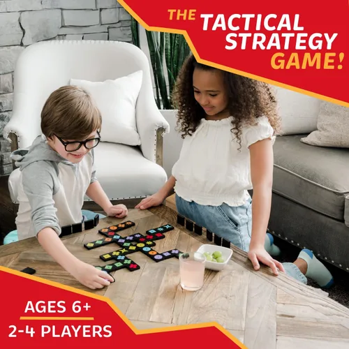 Vista 2 de MindWare Qwirkle Amigable para Daltónicos Juego Familiar para Niños y Adultos - Divertido Juego de Noche Familiar para Concentración y Habilidades