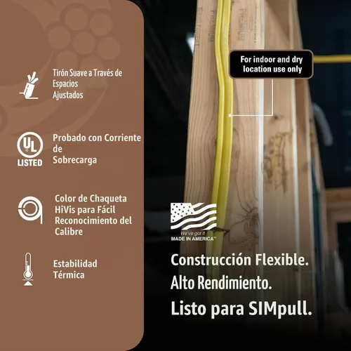 Vista 3 de Southwire Romex SIMpull 7.6 m 12/2 Sólido CU NM-B C/T Alambre, 28828221