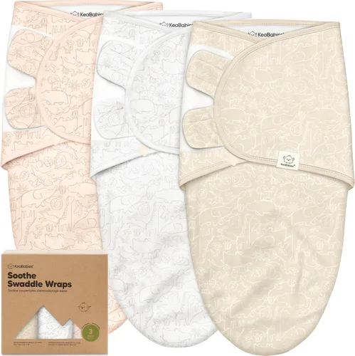 Vista 20 de KeaBabies Paquete de 3 pañales orgánicos para recién nacidos, 0.5 TOG Frost