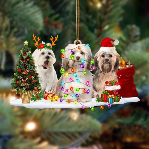 Vista 58 de Nazenti Adorno de Navidad personalizado con amigos Affenpinscher – Adorno de perro personalizado para amantes de las mascotas, acrílico plano
