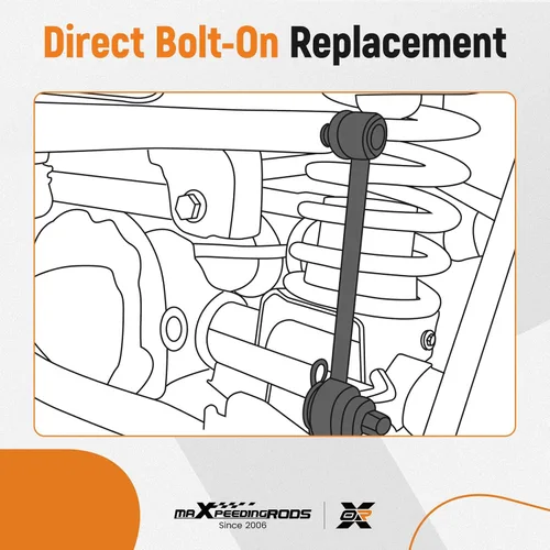 Vista 4 de maXpeedingrods K750136 Barra estabilizadora delantera trasera para Chevy Corvette 1997-2017 Cadillac XLR 2004-2009