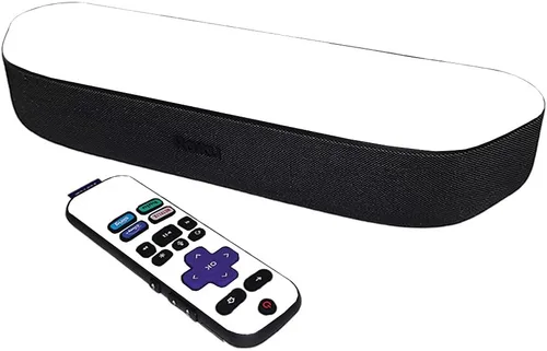 Vista 4 de MightySkins Skin compatible con Roku Streambar Media Player (2020) - Turquesa sólido Cubierta protectora de vinilo duradera y única Fácil