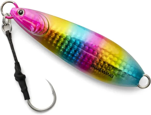 Vista 34 de BLUEWING Señuelos de pesca para agua salada de paso lento, plantillas verticales de 2.82 oz-35.27 oz cebo de hundimiento de peces con gancho de Big