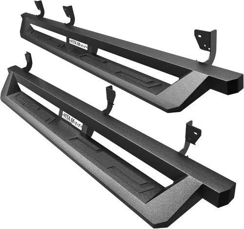 Vista 14 de Estribos de 6 pulgadas compatibles con Dodge Ram 1500 Quad Cab/Extended Cab 2009-2018, Dodge Ram 1500 Classic 2019-2024, barras Nerf de caída