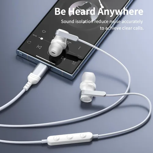Vista 3 de Auriculares USB C para iPhone 17 16 Pro Max Samsung Galaxy S26 S25 S24