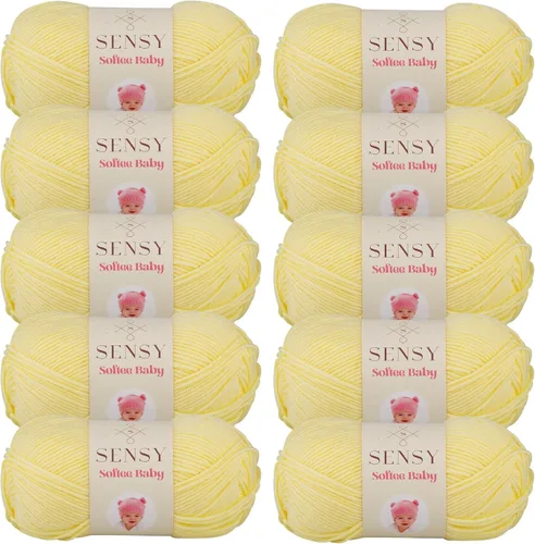 Vista 11 de Sensy Softee Hilo para Bebé, 3.5 oz, 275 yardas, Gauge 3 Light (Almendra)