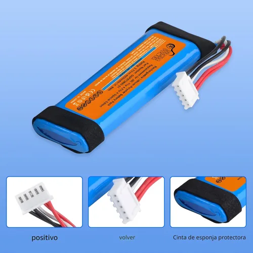 Vista 5 de Pickle Power Batería de 4000mAh para JBL Flip 4, Flip 4 Special Edition, JBL GSP872693 01