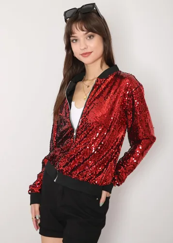 Vista 2 de Anna-Kaci - Chaqueta de manga larga con cremallera frontal y puños acanalados para mujer (personalizable)