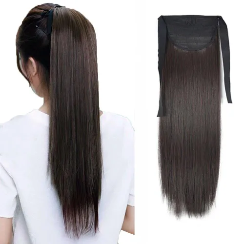 Vista 34 de Extensiones de cabello sintético de 20 pulgadas, 3.17 oz, ondulado, rizado, resistente al calor, fibra sintética para mujer