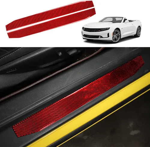 Vista 13 de Calcomanía de fibra de carbono para perilla de ventilación de aire acondicionado, cubierta interior para Chevrolet Camaro 2016 2017 2018 2019 2020
