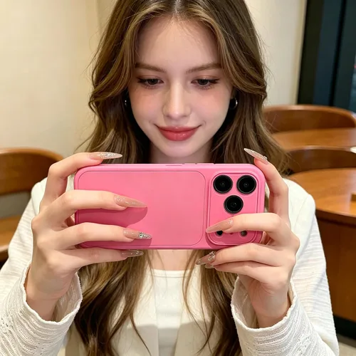Vista 6 de Funda de silicona líquida para iPhone 17 Pro Max equipada con película protectora de lente, anticolisión suave al tacto y resistente a las manchas