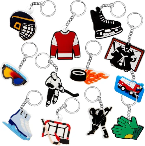 Vista 8 de Batiyeer Llaveros a Granel Artículos de Fiesta Llaveros de Pelota Deportiva Llaveros Divertidos Regalos para Suministros de Cumpleaños