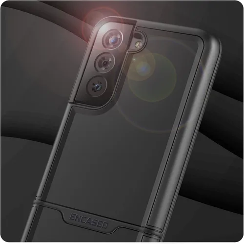 Vista 7 de ENCASED Rebel Series - Funda protectora resistente para Samsung Galaxy S22, color negro