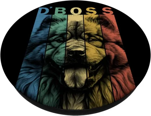 Vista 2 de The Funny Chow Chow Boss Mom Dad Dog Lover PopSockets Standard PopGrip