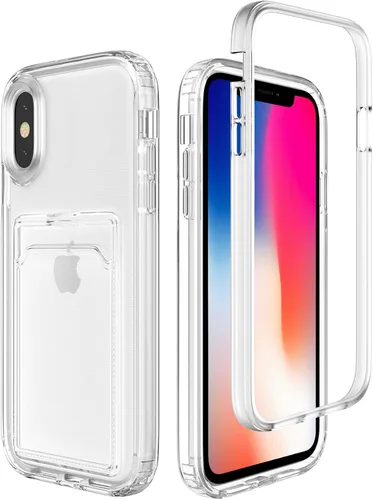 Vista 17 de ZCDAYE Funda para iPhone 11, iPhone 11 (6.1 pulgadas) con tarjetero y funda transparente de TPU suave a prueba de golpes para iPhone 11