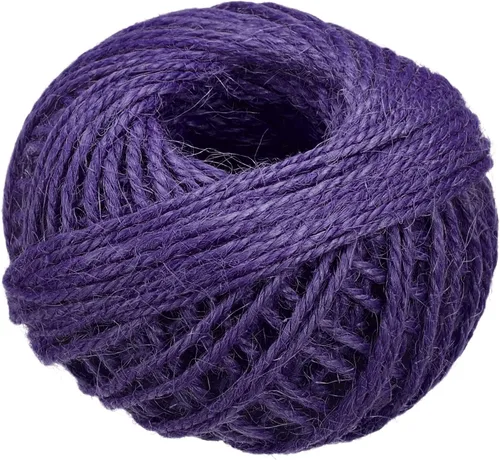 Vista 14 de MECCANIXITY Cuerda de yute de 164 pies de 0.079 in, cuerda de yute, cuerda de yute natural, color beige, para manualidades, jardinería, agrupación