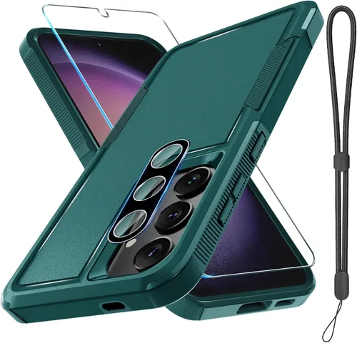 Vista 12 de Funda para Samsung Galaxy S24 FE, Cuerpo Completo Resistente de Servicio Pesado Robusta a Prueba de Golpes Funda Protectora para Teléfono con Correa