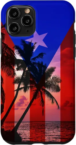 Vista 29 de Tropical Ocean Vibes Puerto Rico Flag - Funda para iPhone 17