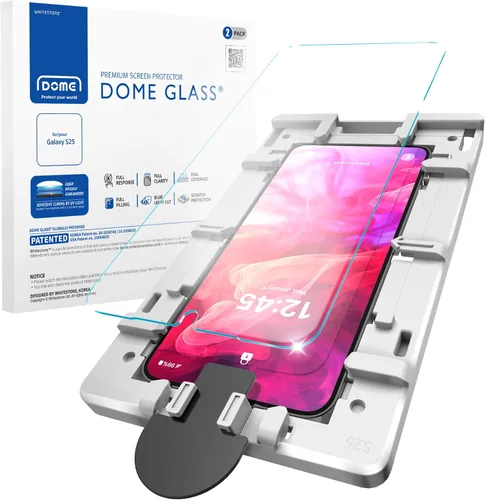 Vista 10 de DOME GLASS Whitestone [Auténtica cobertura completa] Protector de pantalla de vidrio templado para Galaxy S24 Plus con lámpara UV [2 unidades]