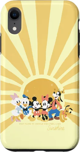 Vista 24 de iPhone 16 Disney Mickey y sus amigos Personas que se sienten como Sunshine Case