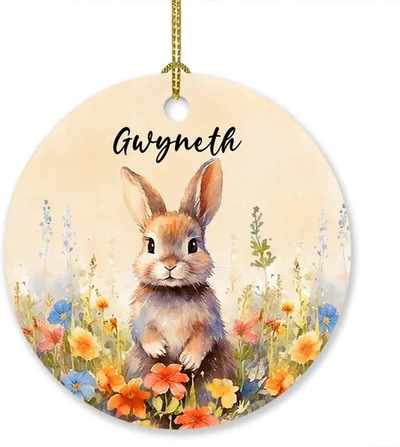 Vista 13 de Adorno de elefante de Navidad 2025, lindo adorno de elefante personalizado para árbol de Navidad, adornos de elefantes florales para bebés, regalos
