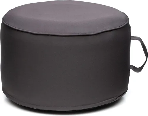 Vista 18 de QILLOWAY Otomana inflable para exteriores para patio, puf redondo impermeable, reposapiés inflable, reposapiés al aire libre para piscina, jardín