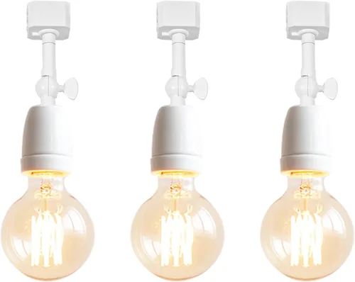 Vista 29 de Paquete de 1 unidad de diseño retro E26/E27 con base de título ajustable, ángulo de título rotado, sistema H, mini iluminación de cabeza de pista