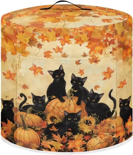 Vista 24 de Cubierta antipolvo para olla a presión con estampado floral de pájaros, compatible con 3 cuartos de galón, cubierta antipolvo instantánea duradera