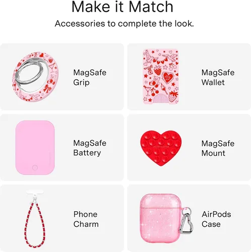 Vista 686 de VELVET CAVIAR Funda para iPhone 15, compatible con MagSafe, probada contra caídas de 10 pies, fundas protectoras de diseño, leopardo color rosa