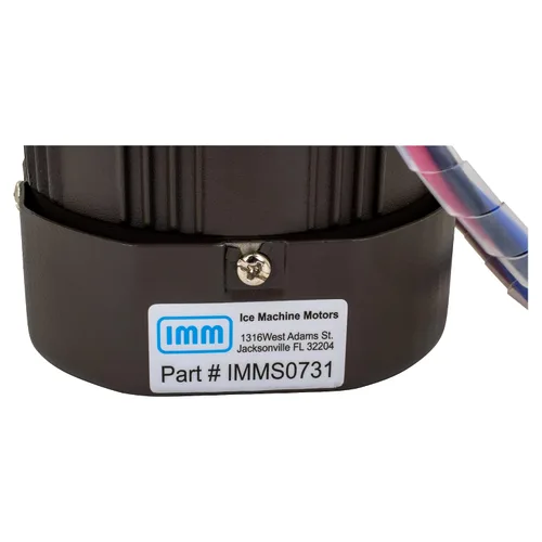 Vista 8 de IMM Reemplazo del motor de máquina de hielo para motores Hoshizaki S-0731 de máquinas de hielo incluye placa de montaje de 14 pulgadas cable