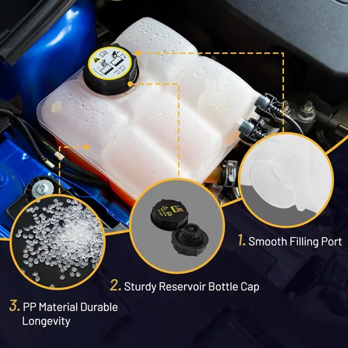 Vista 2 de Depósito de Rebosamiento de Expansor de Refrigerante 603-382 Compatible con 2013-2018 C-MAX 2013-2016 Escape 2012-2018 Focus 2014-2016 Transit