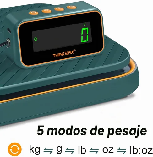 Vista 4 de THINKSCALE Báscula de envío para paquetes, 86 lb/0.1 oz de envío digital de carga postal y función de tara, soporte plegable para báscula de correo