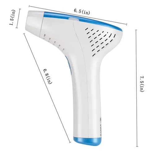 Vista 2 de MLAY T1 - Sistema de depilación facial y corporal - Dispositivo de depilación IPL permanente sin dolor para mujeres y hombres - No se requiere gel