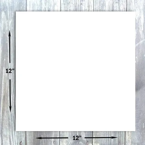 Vista 2 de Hamilco Papel de cartulina blanca para álbumes de recortes, 12 x 12 pulgadas, cartulina de 65 libras, paquete de 50 (brillante)
