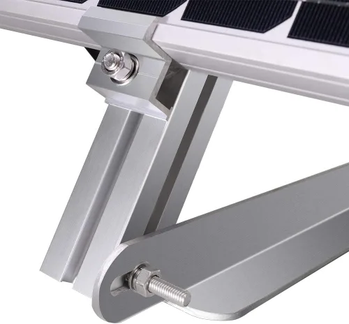 Vista 4 de RENOGY Panel solar lateral de montaje en poste para panel solar de 50 W/100 W (solo monte) para sistemas de superficie plana fuera de la red