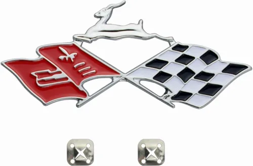 Vista 2 de 2 emblemas de metal Impala SS de repuesto para Chevrolet Chevy Impala 3780964 61-62 (cromo/rojo)