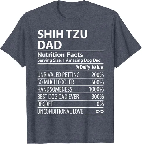 Vista 83 de Shih Tzu Dad - Camiseta divertida para dueño de perro Shih Tzu, Negro