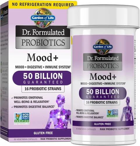 Vista 8 de Garden of Life Dr. Formulated Probiotics Mood+ - Promueve la salud emocional, la relajación, el equilibrio digestivo - Suplemento probiótico sin