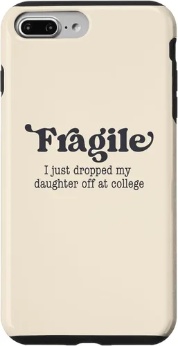 Vista 12 de Frágil - Carcasa para iPhone 16 con texto en inglés "I Just Ddrops My Daughter Off at College Parents