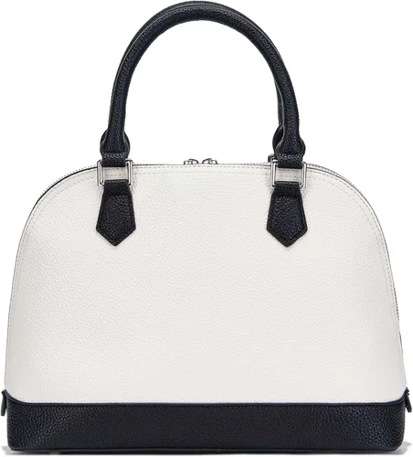 Vista 4 de Bolso con asa para mujer Classic Dome Satchel, Blanco