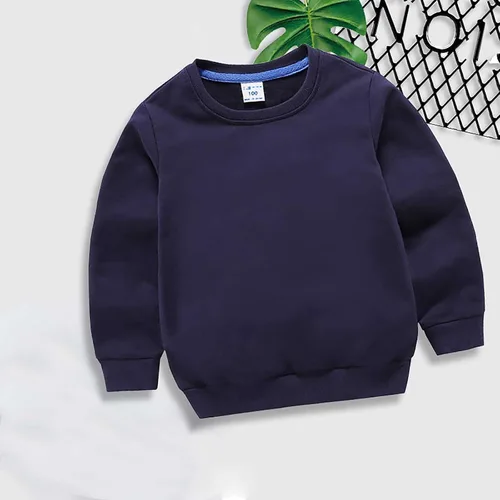 Vista 2 de lcziwo Sudadera unisex para niños, color liso, camiseta para bebé, cuello redondo, manga larga, casual, blusa para exteriores
